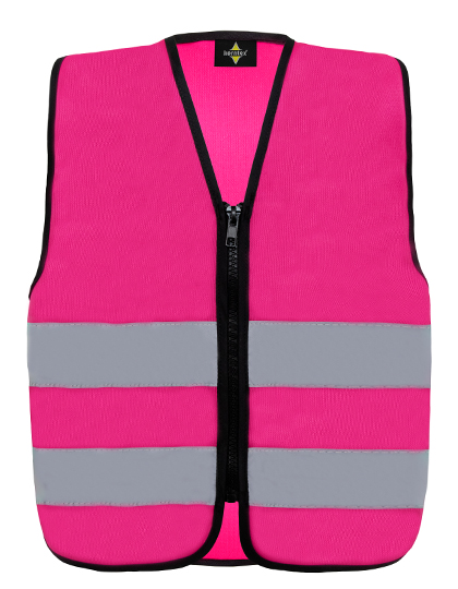 Korntex Kids´ Hi-Vis Safety Vest With Front Zipper Aalborg
