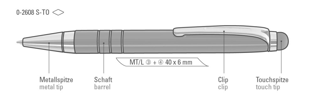 SHORTY S TOUCH Touchpen