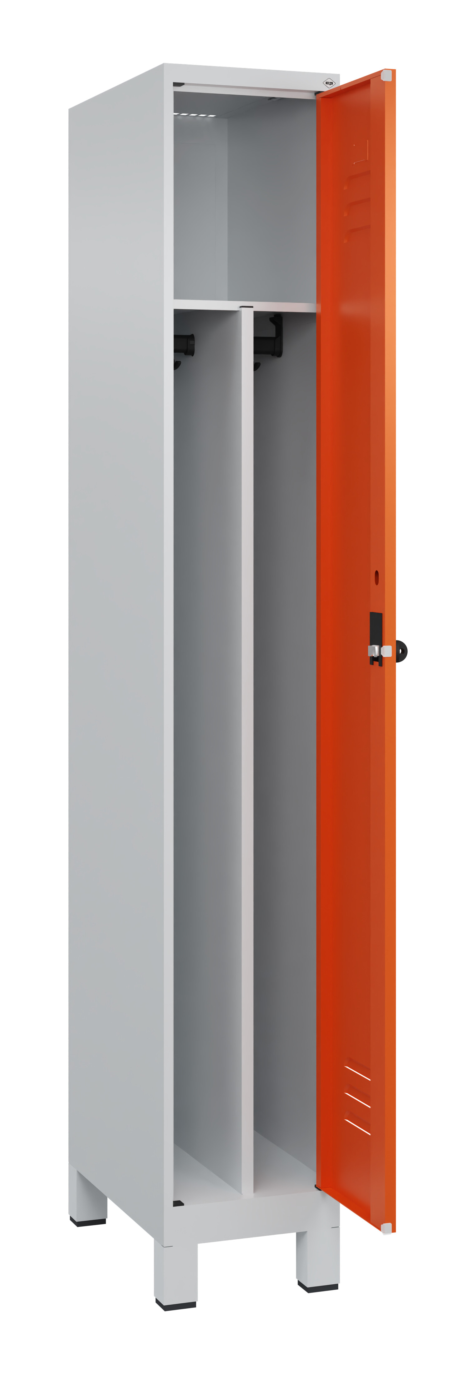 Spind Classic Plus, Füße, 1 Abteil, 1950x300x500mm Spind Classic Plus, Füße, 1 Abteil, 1950x300x500mm