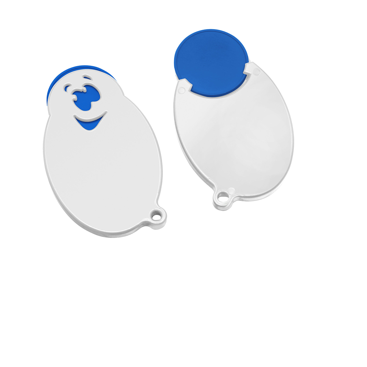 Chiphalter mit 1€-Chip Gesicht