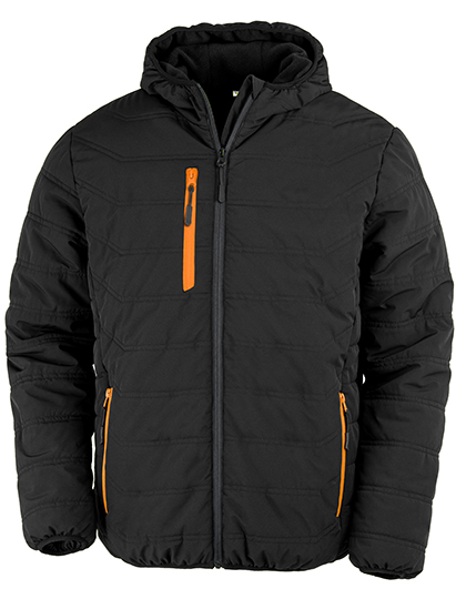 Result Genuine Recycled Recycled Black Compass Padded Winter Jacket