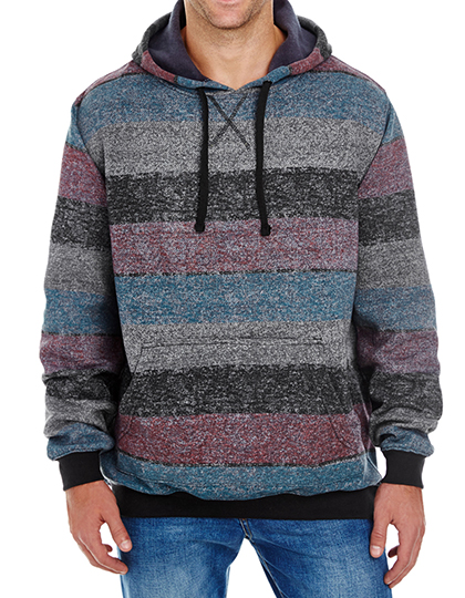 Burnside Printed Striped Marl Pullover Burnside Printed Striped Marl Pullover