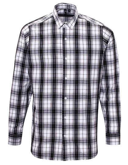Premier Workwear Men´s Ginmill Check Long Sleeve Cotton Shirt