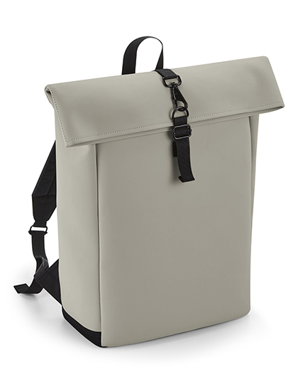 BagBase Matte PU Roll-Top Backpack