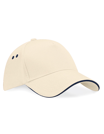 Beechfield Ultimate 5 Panel Cap - Sandwich Peak Beechfield Ultimate 5 Panel Cap - Sandwich Peak