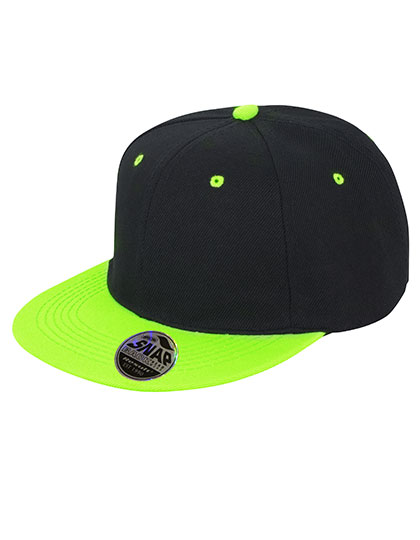 Result Headwear Bronx Original Flat Peak Snapback Dual Colour Cap