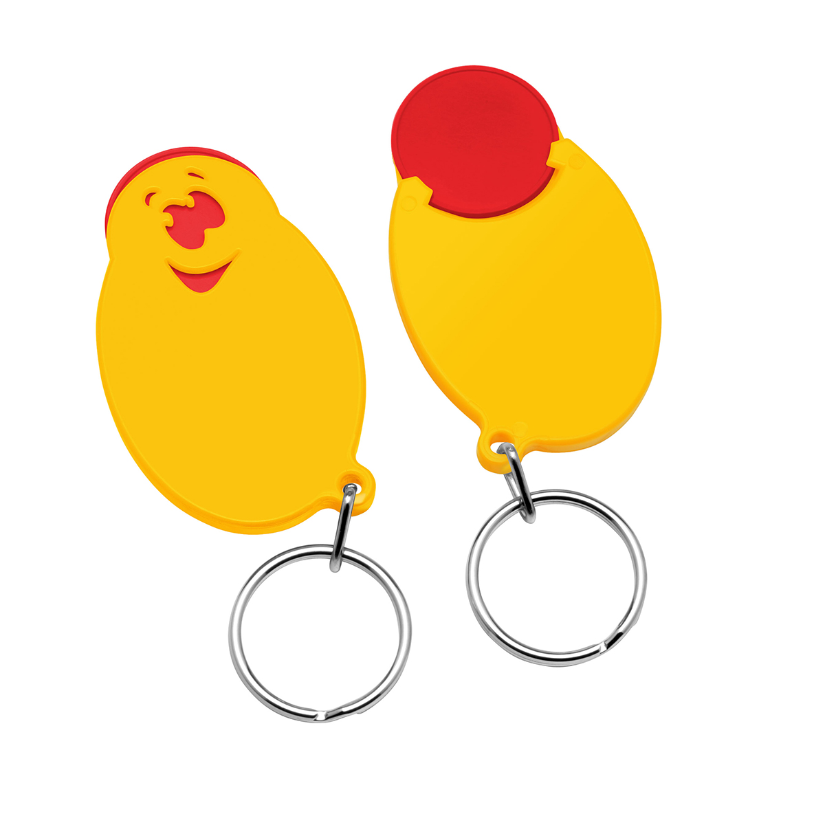 Chiphalter mit 1€-Chip Gesicht Chiphalter mit 1€-Chip Gesicht