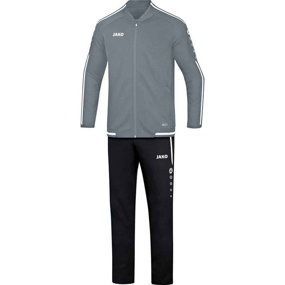 Jako Fußball Präsentationsanzug Striker 2.0 Herren Sportanzug Jacke Hose grau/weiß L Jako Fußball Präsentationsanzug Striker 2.0 Herren Sportanzug Jacke Hose grau/weiß L