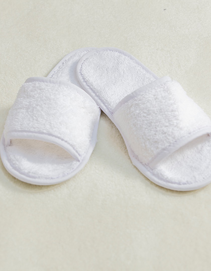 Towel City Classic Terry Slippers - Open Toe