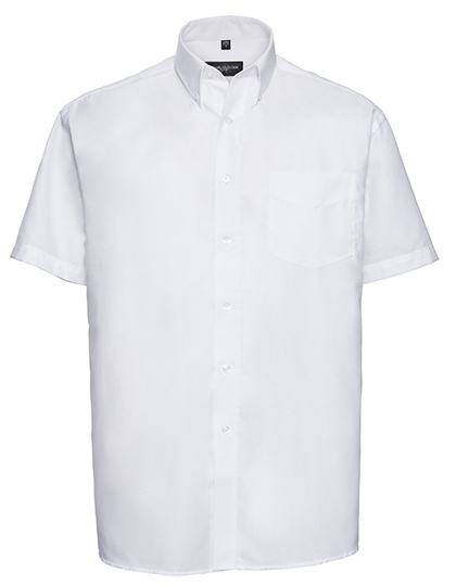 Russell Collection Men´s Short Sleeve Classic Oxford Shirt