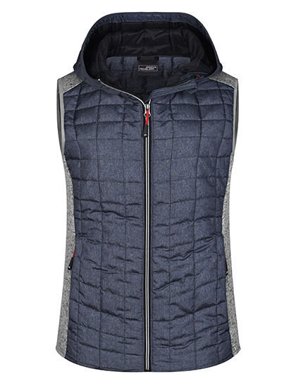 James&Nicholson Ladies´ Knitted Hybrid Vest