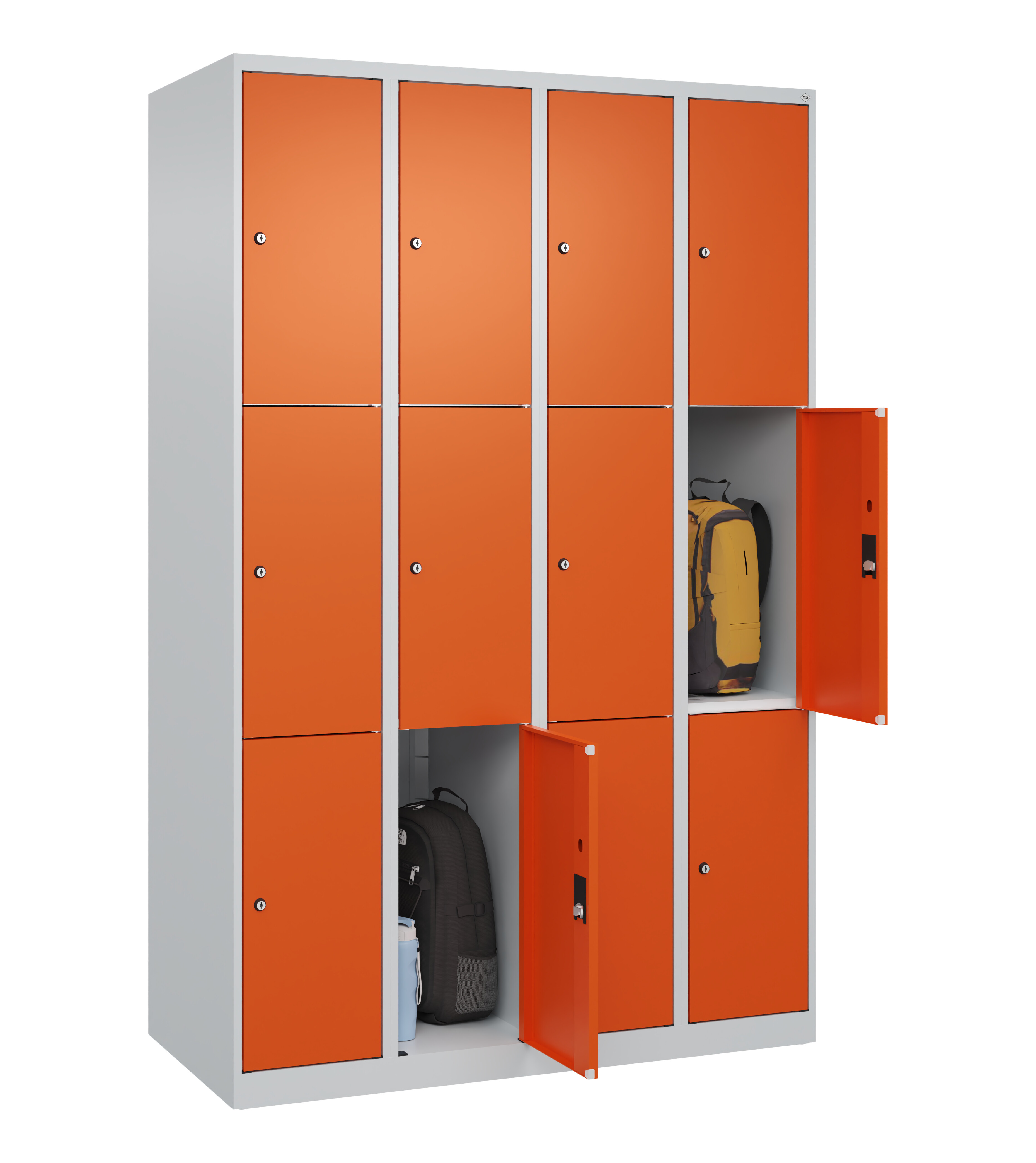 Schließfachschrank Classic Plus, 12 Fächer, 1850x1200x500mm