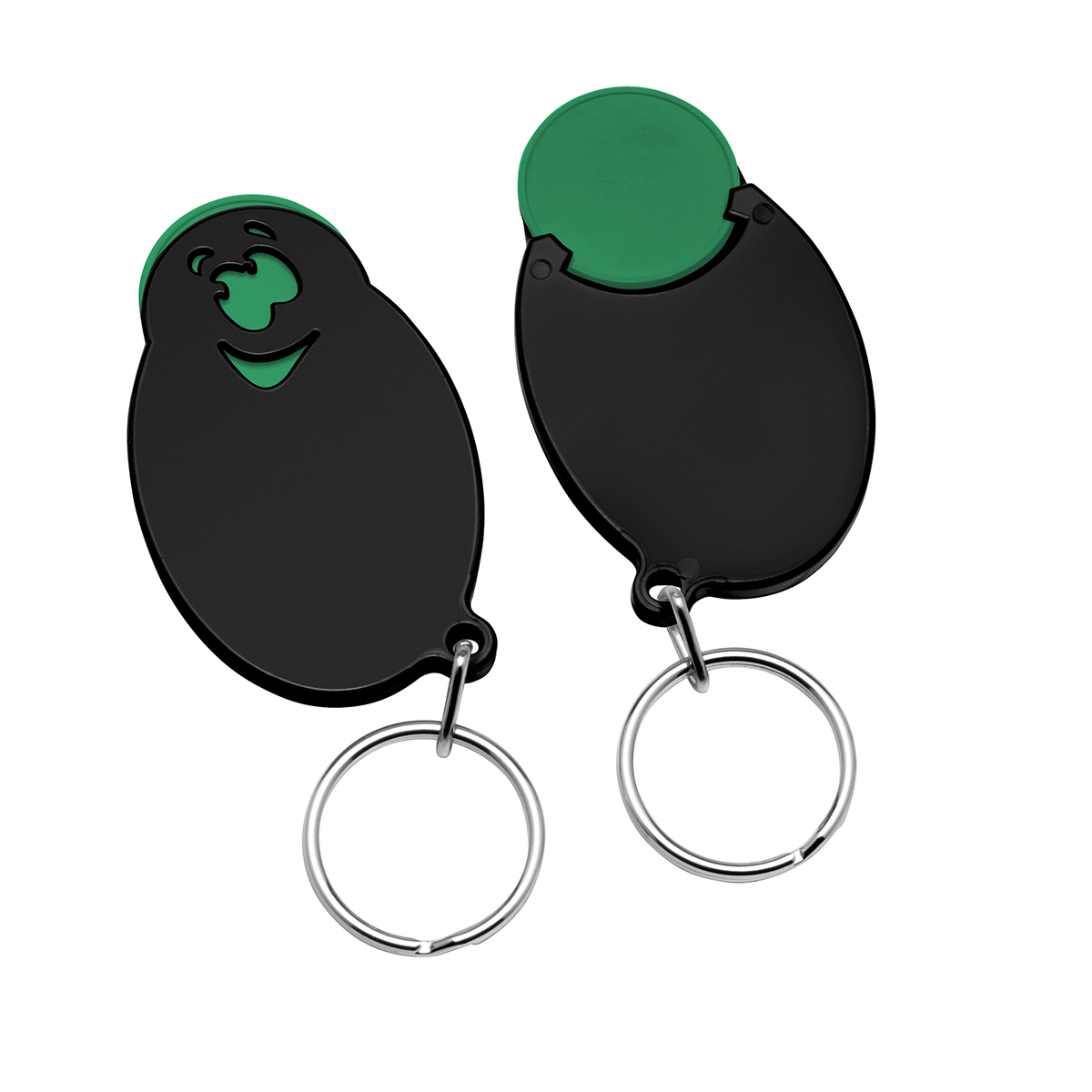 Chiphalter mit 1€-Chip Gesicht