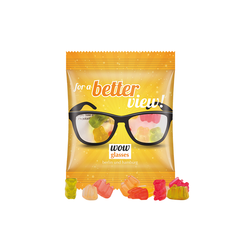 Minitüte 7 g Folie transparent Basic Bärchen mini