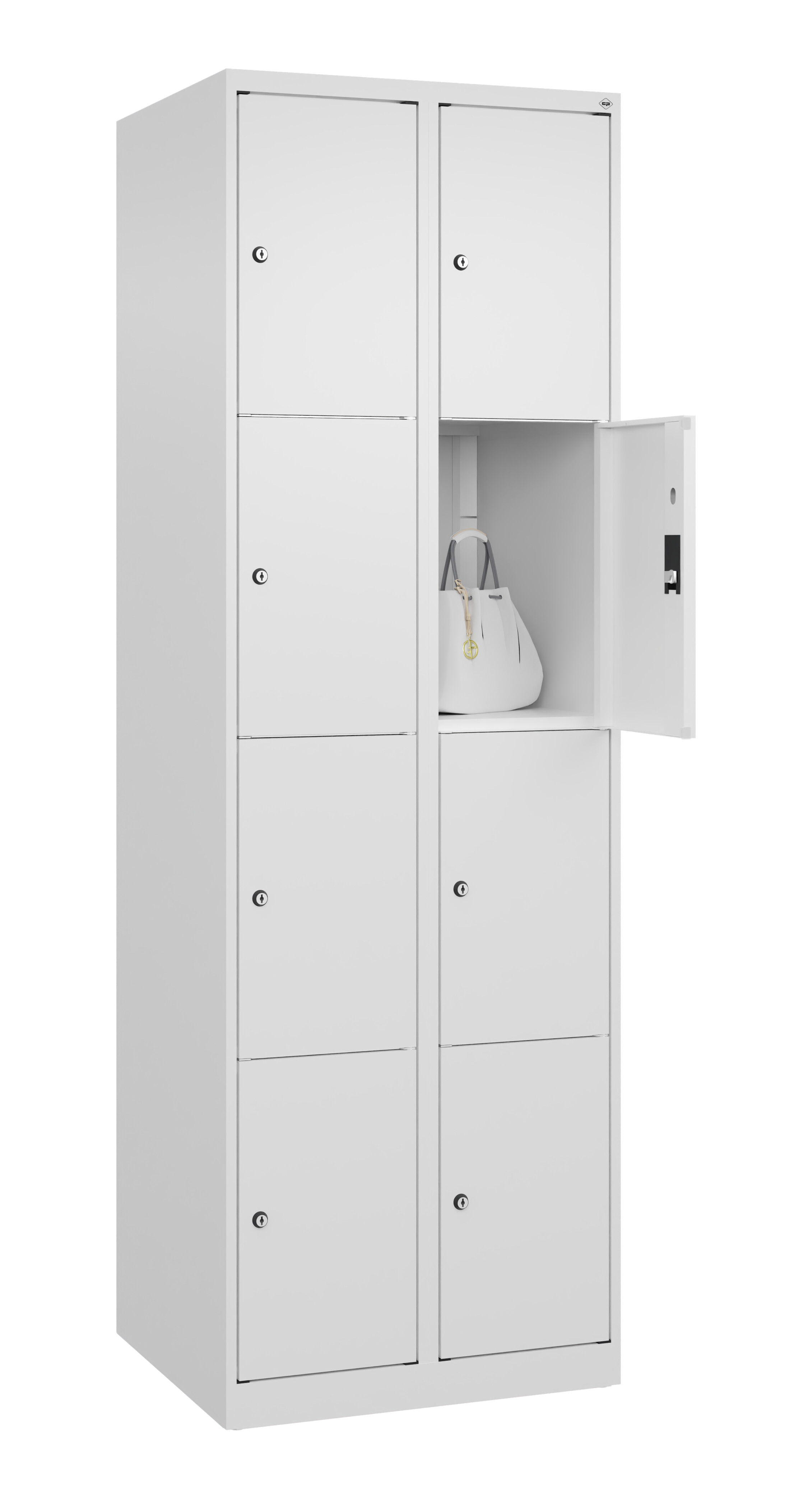 Schließfachschrank Classic Plus, 8 Fächer, 1850x600x500mm Schließfachschrank Classic Plus, 8 Fächer, 1850x600x500mm