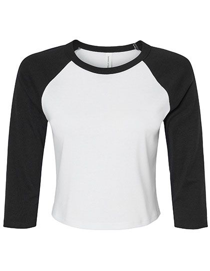 Bella Women´s Micro Rib 3'4 Raglan Baby Tee