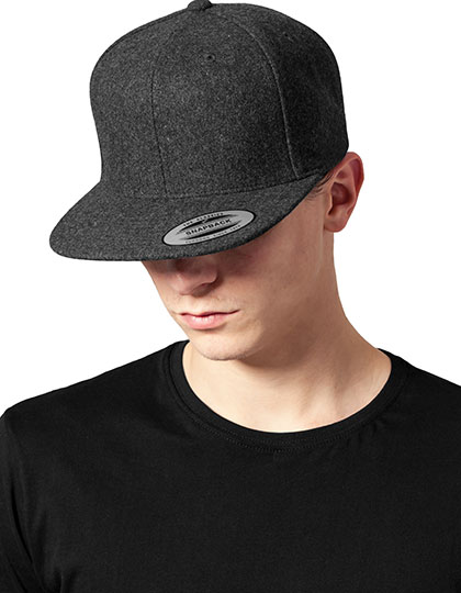 FLEXFIT Melton Wool Snapback Cap FLEXFIT Melton Wool Snapback Cap