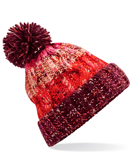 Beechfield Corkscrew Pom Pom Beanie Beechfield Corkscrew Pom Pom Beanie