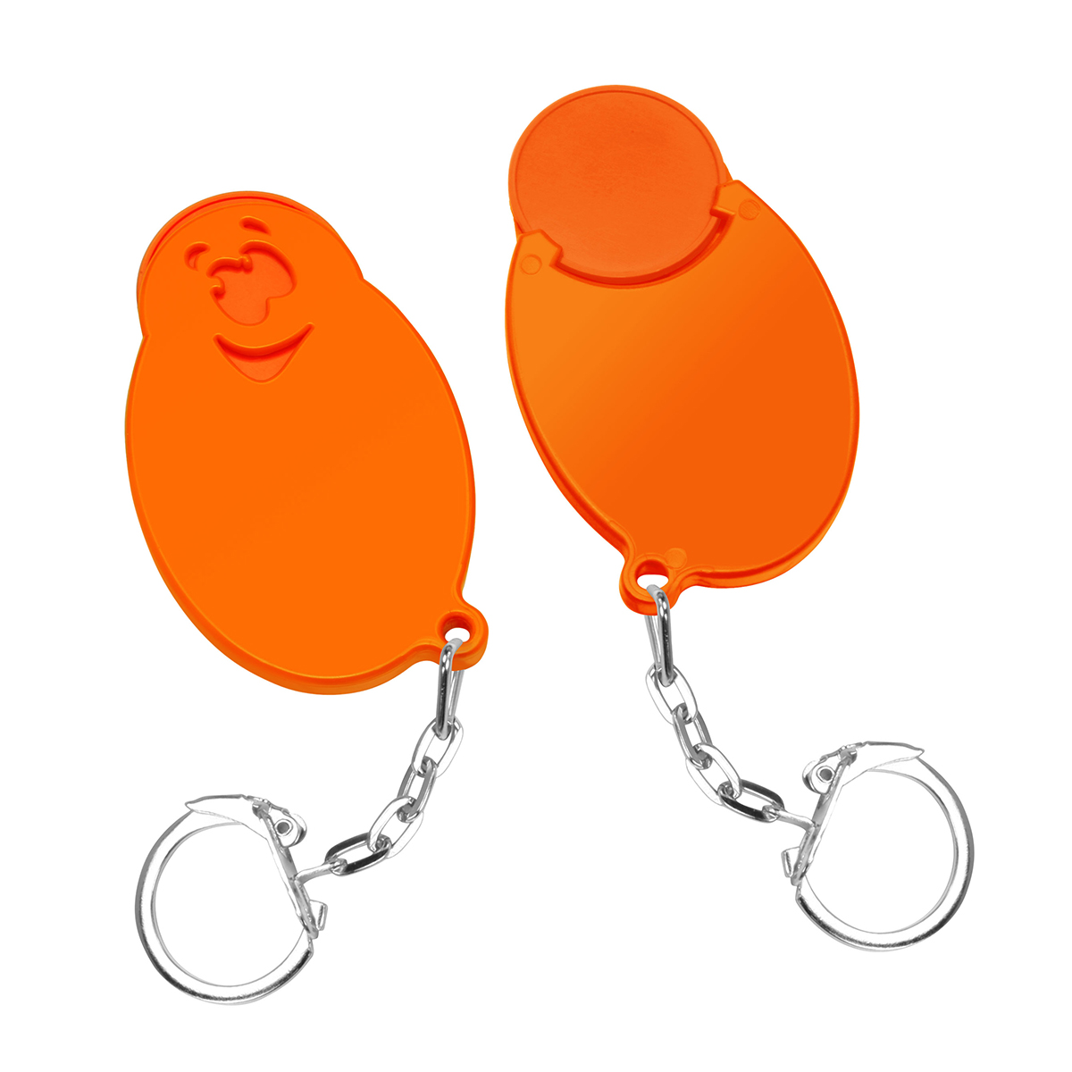 Chiphalter mit 1€-Chip Gesicht Chiphalter mit 1€-Chip Gesicht