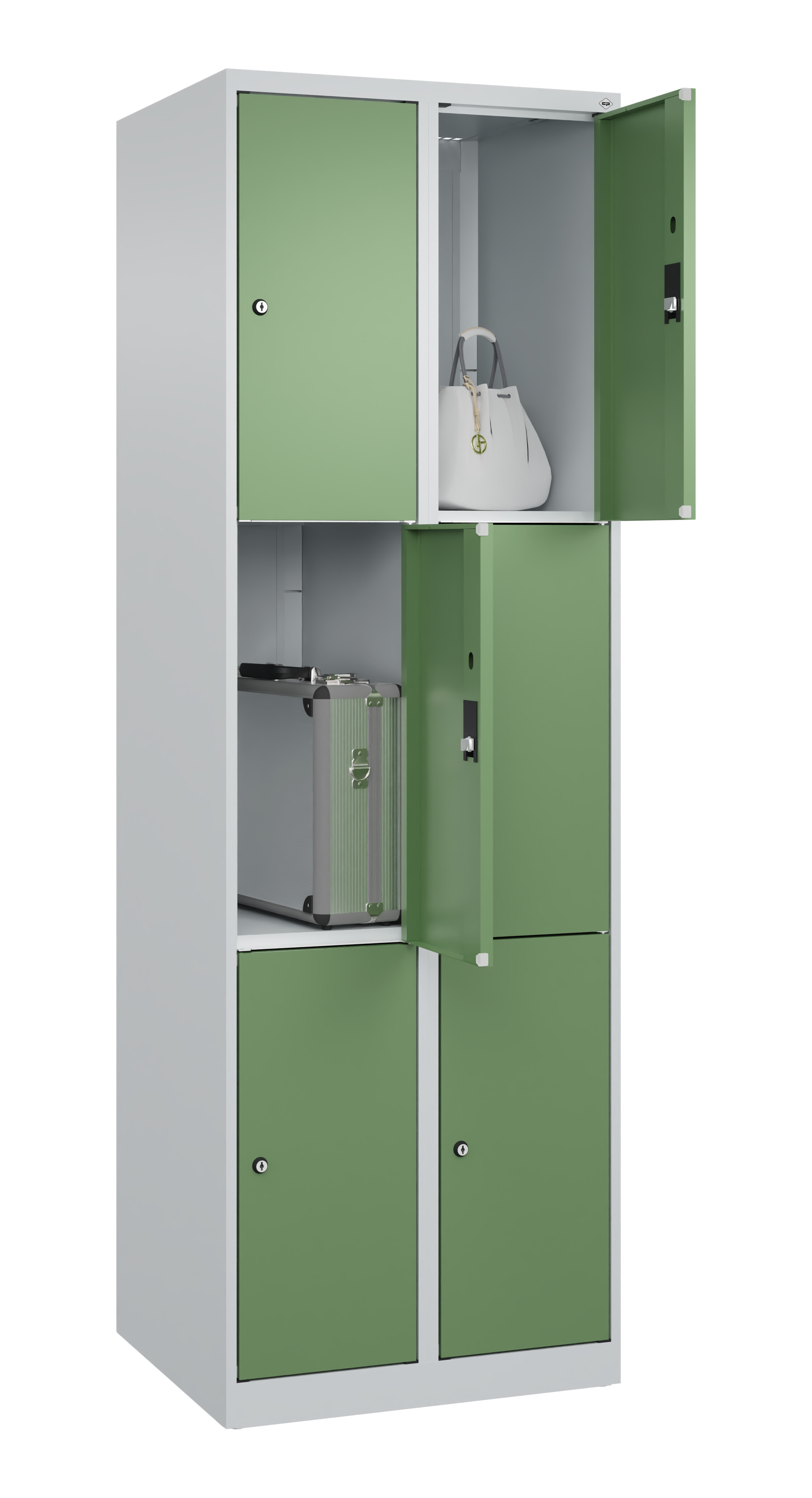 Schließfachschrank Classic Plus, 6 Fächer, 1850x600x500mm Schließfachschrank Classic Plus, 6 Fächer, 1850x600x500mm