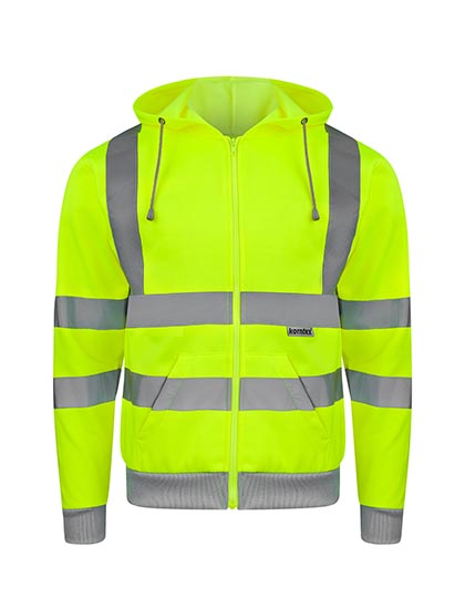 Korntex Hi-Vis Workwear Hooded Sweat-Jacket Galway Korntex Hi-Vis Workwear Hooded Sweat-Jacket Galway