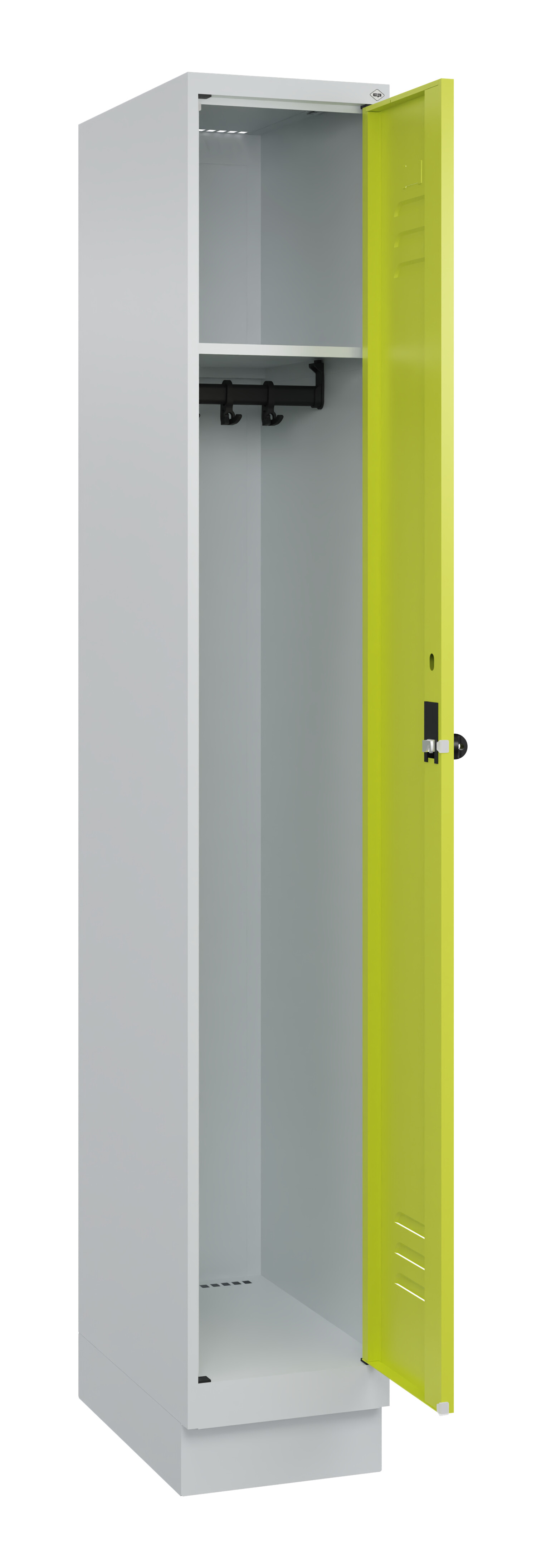 Spind Classic Plus, Sockel, 1 Abteil, 1950x300x500mm Spind Classic Plus, Sockel, 1 Abteil, 1950x300x500mm