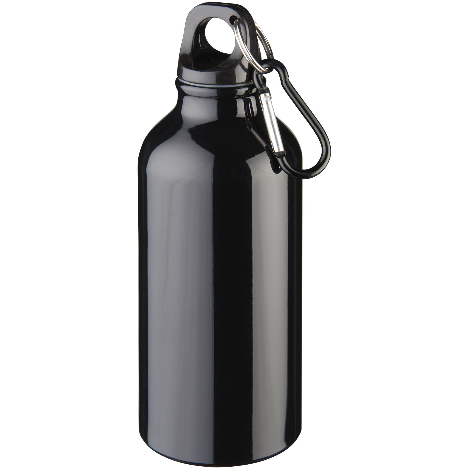 Oregon 400 ml RCS-zertifizierte Trinkflasche aus recyceltem Aluminium mit Karabinerhaken Oregon 400 ml RCS-zertifizierte Trinkflasche aus recyceltem Aluminium mit Karabinerhaken