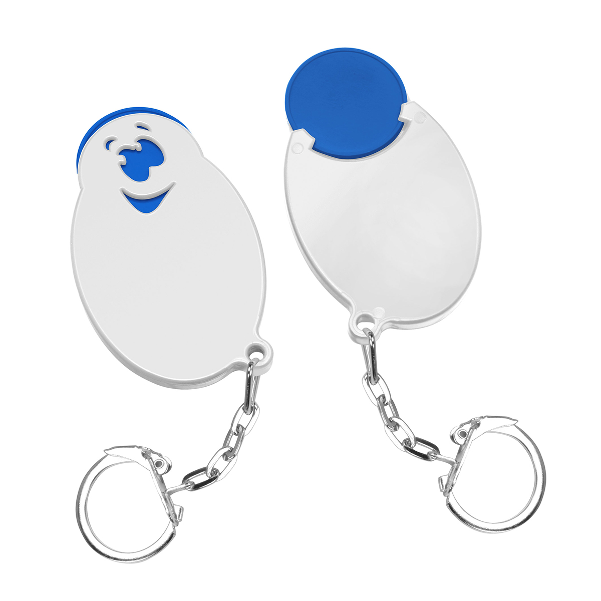 Chiphalter mit 1€-Chip Gesicht