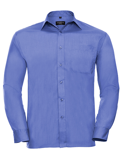 Russell Collection Men´s Long Sleeve Classic Polycotton Poplin Shirt
