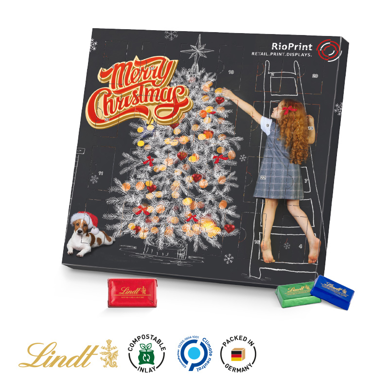 Täfelchen Adventskalender Lindt