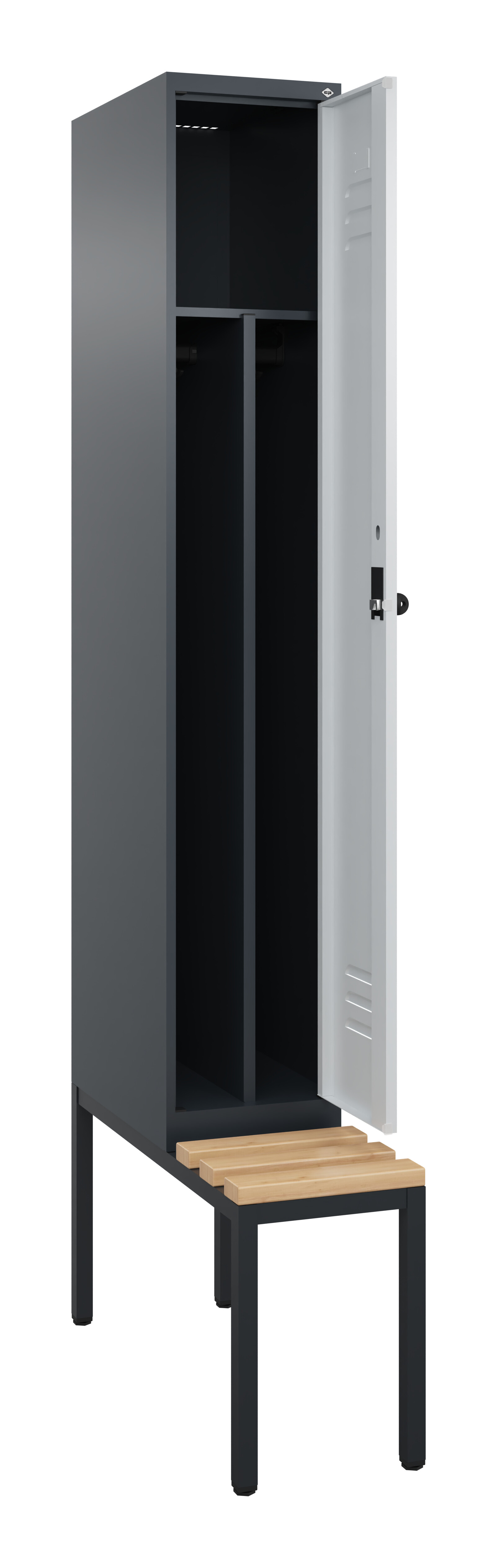 Spind Classic Plus, Bank, 1 Abteil, 2120x300x815mm
