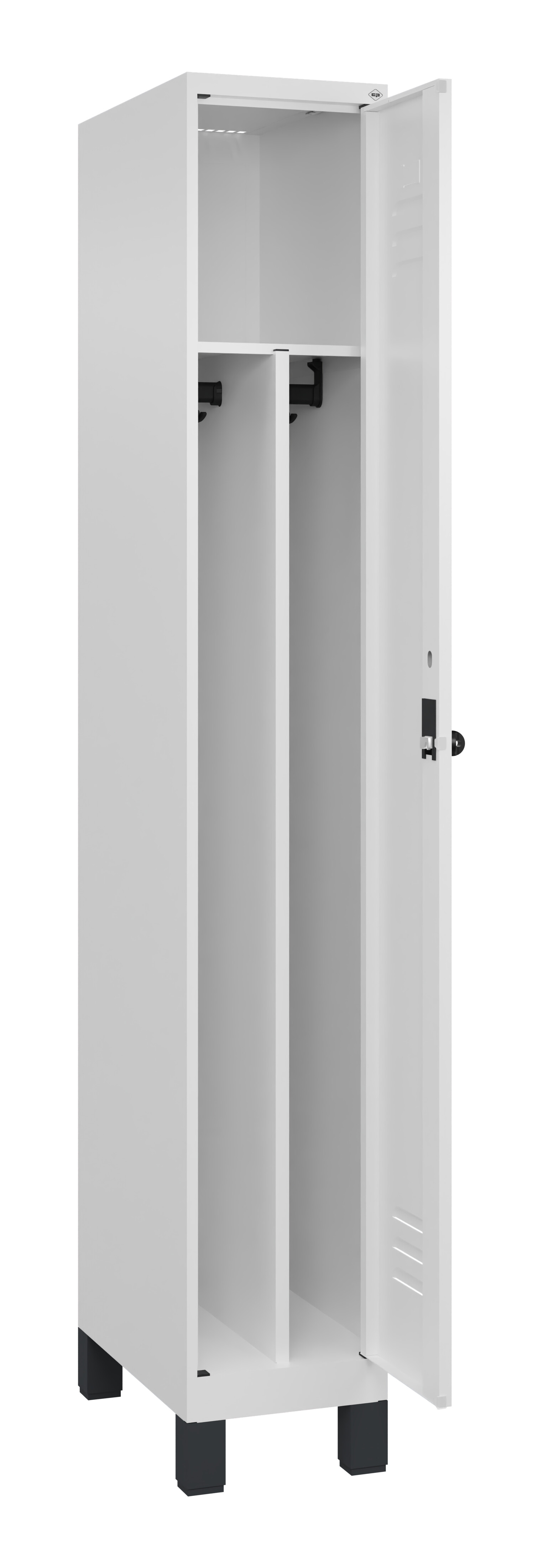 Spind Classic Plus, Füße, 1 Abteil, 1950x300x500mm Spind Classic Plus, Füße, 1 Abteil, 1950x300x500mm