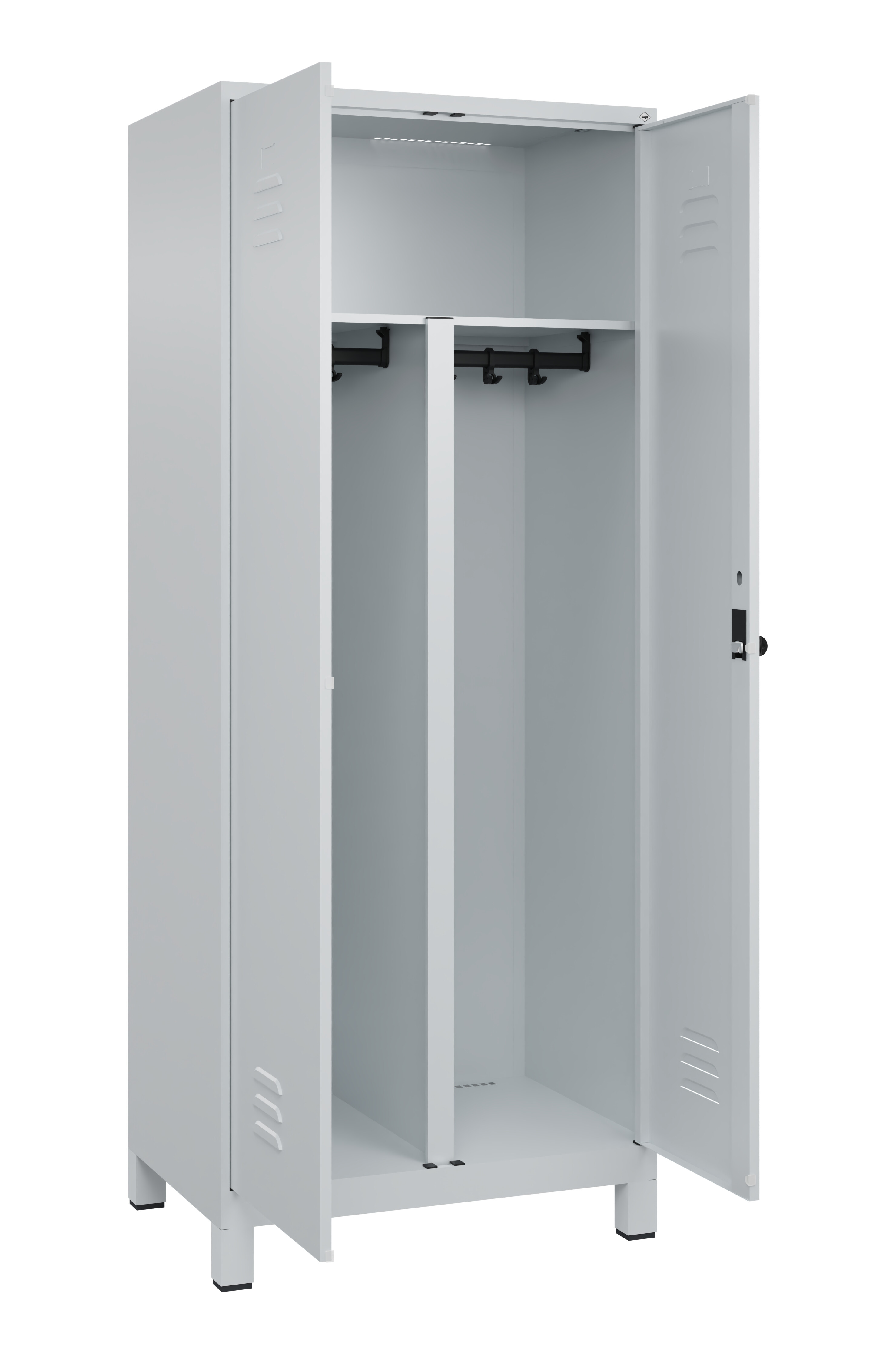 PSA Doppel-Spind Classic Plus, Füße, 2 Abteile, 1950x800x500mm