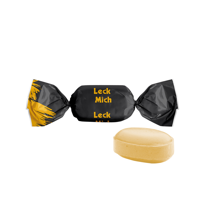 Solvens (Eukalyptus Menthol) Bonbon im weißen kompostierbaren Wickler Solvens (Eukalyptus Menthol) Bonbon im weißen kompostierbaren Wickler