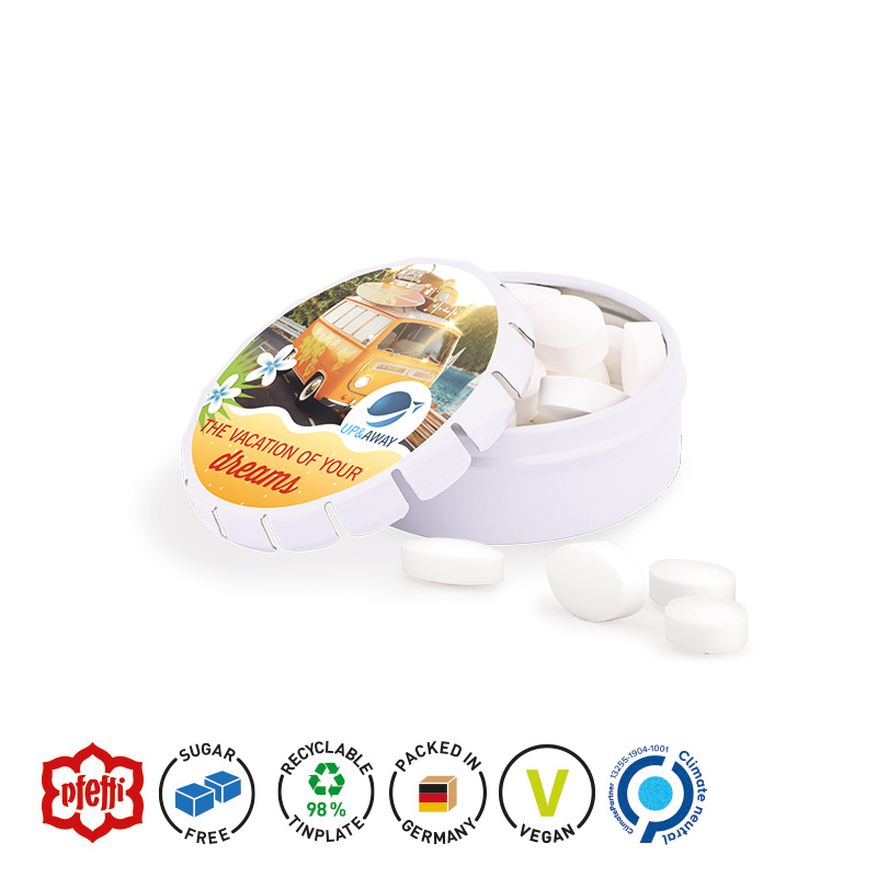 Quick Box XS Pfeffi zuckerfreien Pfefferminzpastillen Quick Box XS Pfeffi zuckerfreien Pfefferminzpastillen