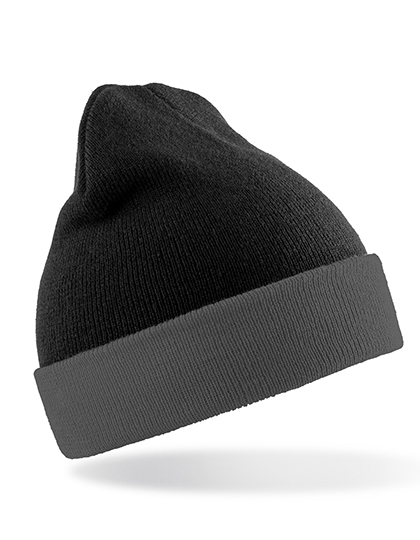 Result Genuine Recycled Recycled Black Compass Beanie