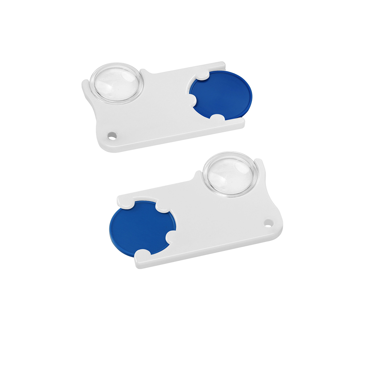 Chiphalter mit 1€-Chip und Lupe Chiphalter mit 1€-Chip und Lupe