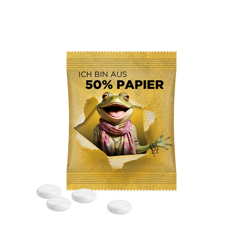 Minitüte 8 g Folie transparent Mentos Kaudragee Mint