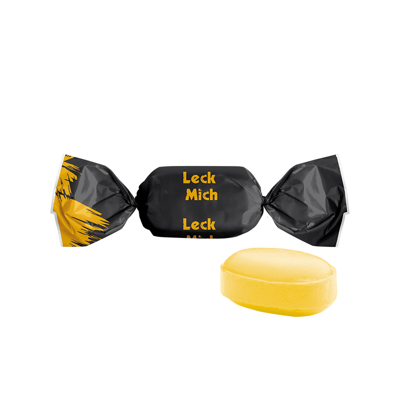 Multivitamin Bonbon im weißen kompostierbaren Wickler Multivitamin Bonbon im weißen kompostierbaren Wickler