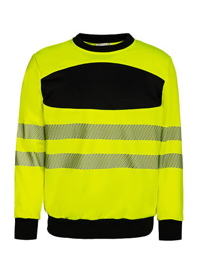 Korntex EOS Hi-Vis Workwear Sweatshirt With Printing Area Korntex EOS Hi-Vis Workwear Sweatshirt With Printing Area
