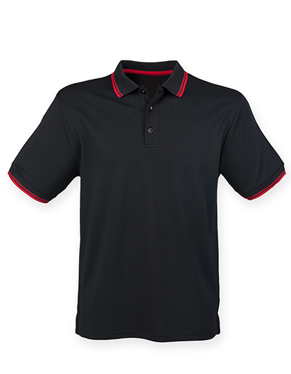 Henbury Men´s Coolplus® Short Sleeved Tipped Polo Shirt Henbury Men´s Coolplus® Short Sleeved Tipped Polo Shirt