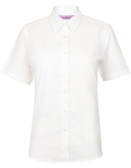 Henbury Ladies´ Classic Short Sleeved Oxford Shirt