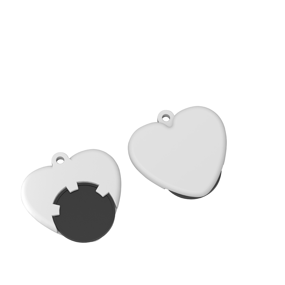 Chiphalter mit 1€-Chip Herz