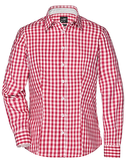 James&Nicholson Ladies´ Checked Blouse James&Nicholson Ladies´ Checked Blouse