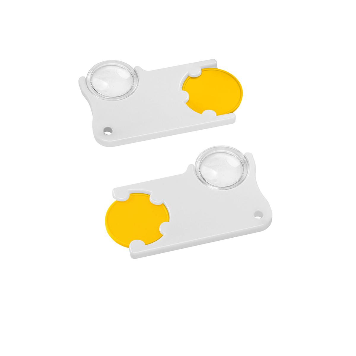 Chiphalter mit 1€-Chip und Lupe Chiphalter mit 1€-Chip und Lupe