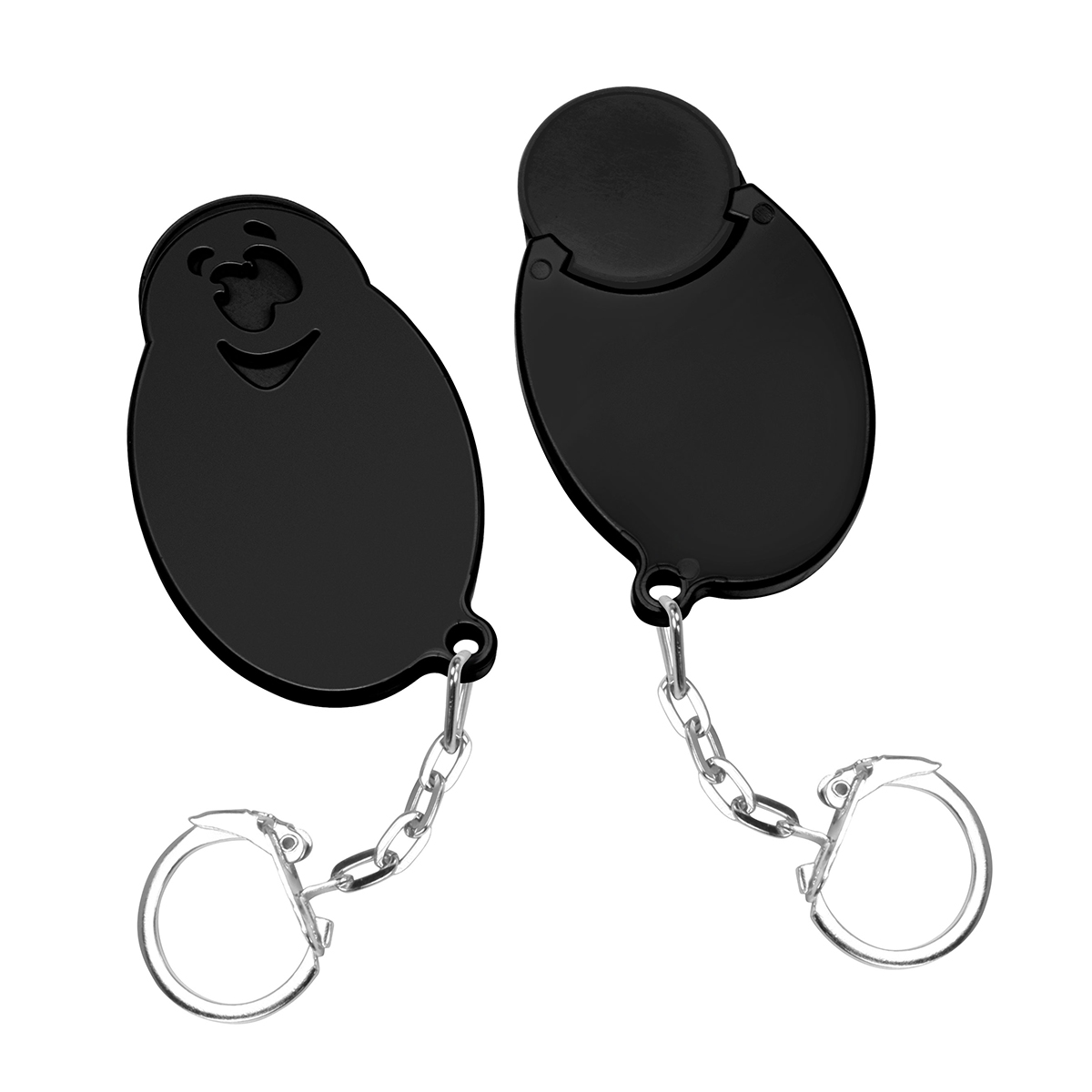 Chiphalter mit 1€-Chip Gesicht