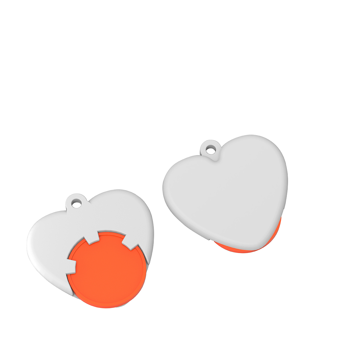 Chiphalter mit 1€-Chip Herz