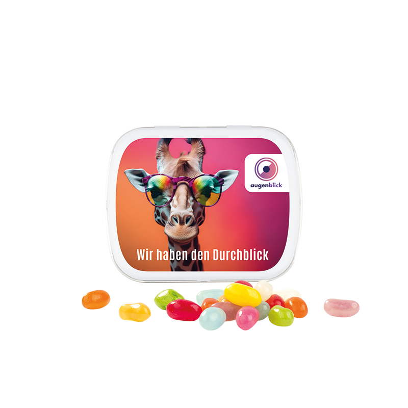 Klappdose weiß American Style Jelly Beans