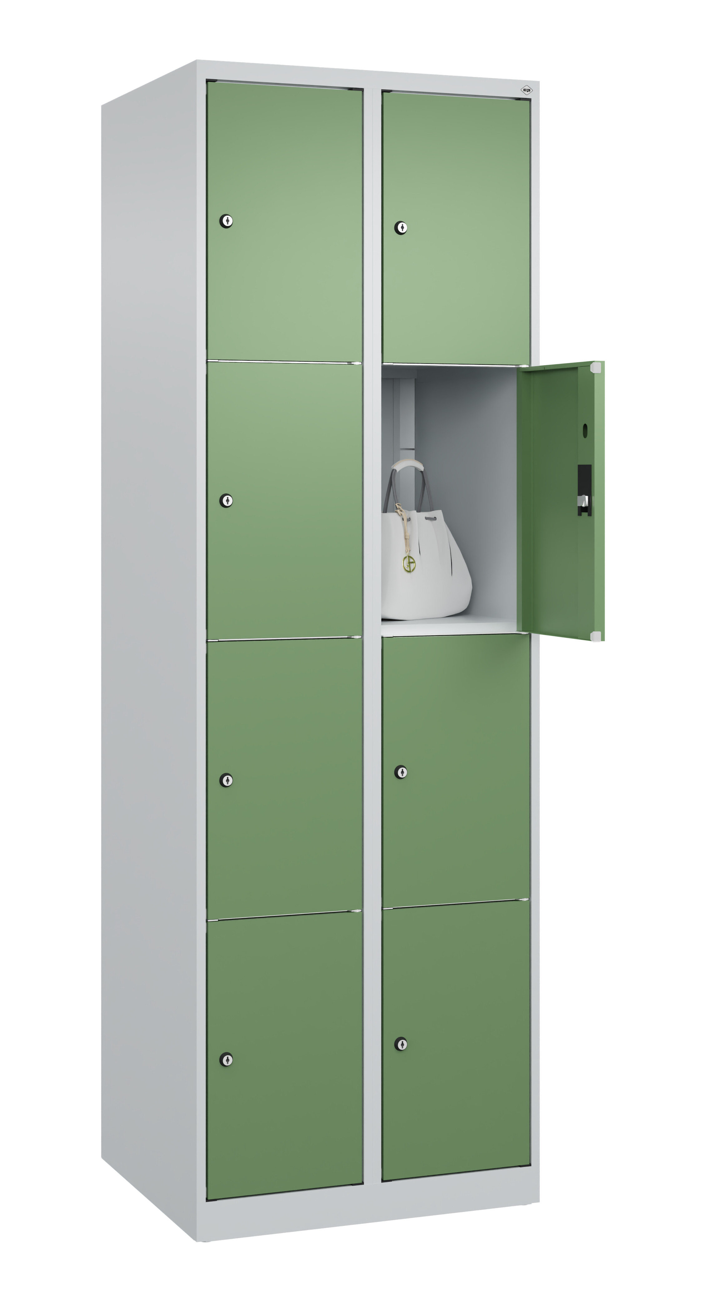 Schließfachschrank Classic Plus, 8 Fächer, 1850x600x500mm Schließfachschrank Classic Plus, 8 Fächer, 1850x600x500mm