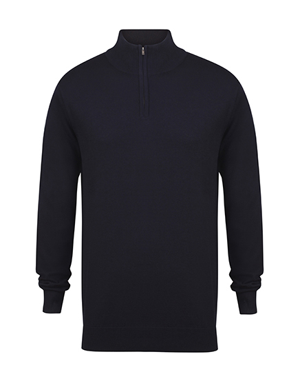 Henbury Men´s Quarter Zip Jumper Henbury Men´s Quarter Zip Jumper